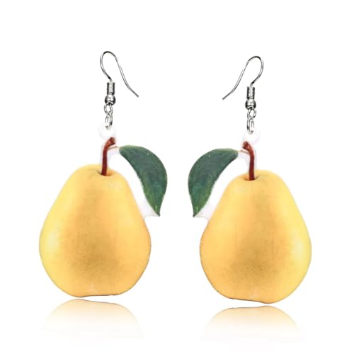 FRCOLOR 1Paar Mode Ohrhänger mit Birnen Design für Damen Kreative Dangler Ohrringe für Perfektes Langlebig von FRCOLOR