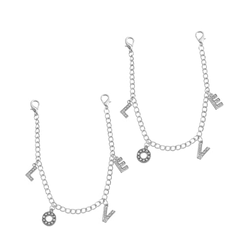 FRCOLOR 1Paar Schuhkette mit Strasssteinen für Damen Schnürsenkel Dekoration Stilvolle Schuhverzierung für Turnschuhe Langlebig Anpassbar für Looks von FRCOLOR