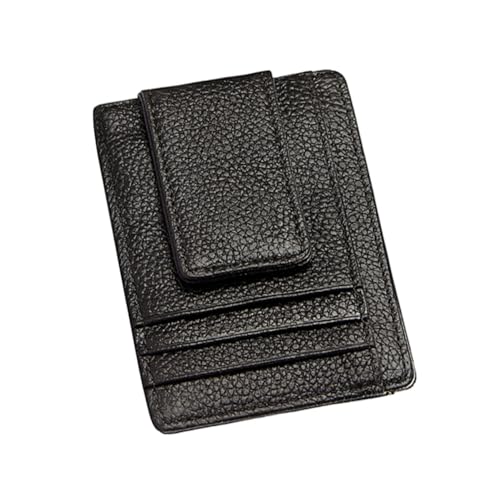 FRCOLOR 1stück Minimalistische Geldbörse Für Und Damen Anti-diebstahl Kartenetui Mit Münzfach Schwarz Praktisch Und Für Vordertasche von FRCOLOR