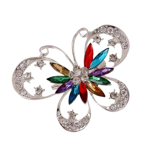 FRCOLOR 1Pc Diamant Schmetterling Brosche T Shirt Pin Für Mädchen Kreative Brosche Breastpin Brosche Für Hemd von FRCOLOR