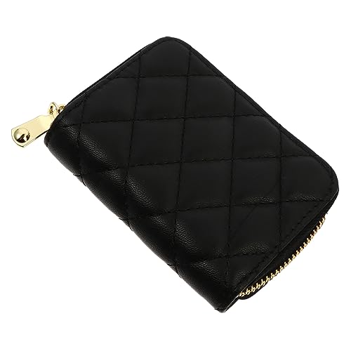 FRCOLOR 1Pc Organ Kartenhalter Organizer Tasche Für Frauen Pu Brieftasche Mode Brieftasche Kreative Brieftasche Geldbörse Pu Leder Schwarz von FRCOLOR