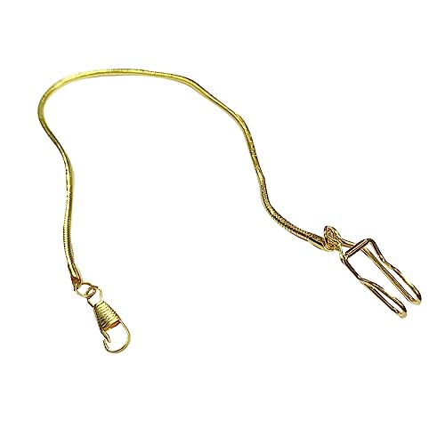 FRCOLOR 1Pc Taschenuhr Kette Vintage Kette Gürtel Frauen Gürtel Ketten Dünne Silber Stahl Metall Golden von FRCOLOR