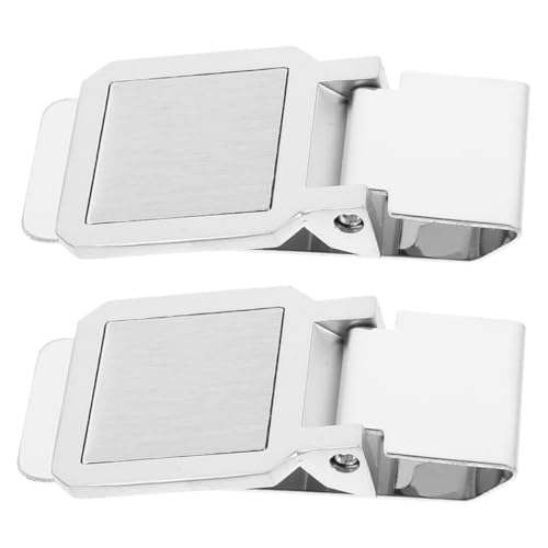 FRCOLOR 2stücke Geldklammer Aus Rostfreiem Multifunktions-geldklammer Tragbare Für Draußen Praktische Zur Aufbewahrung Von Schecks Kreditkarten Bargeld Und Tickets Schlicht Und Stilvoll von FRCOLOR