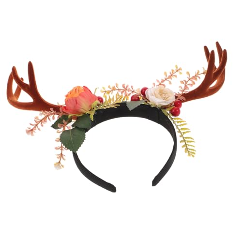 FRCOLOR 1stück Antler Headband Für Weihnachten Festlicher Haarreif Mit Kreativem Design Für Partys Cosplay Und Fotoshootings Stil Zufällig von FRCOLOR