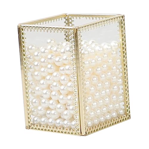 FRCOLOR Glas Make-up Pinsel Eimer Perle Pinsel Augenbrauen Bleistift Lagerung Box Hochwertiges Material Langlebig Sicher Organizer Für Make-up-pinsel Halter Für Make-up-pinsel von FRCOLOR