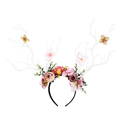 FRCOLOR 1Stk Geweih Zweig Stirnband haarschmuck weihnachts haarreif festival haarschmuck stirnbänder Geweih Kopfbedeckung weibliches Haaraccessoire Party-Kopfschmuck Stoff Weiß FRCOLOR 1Stk Geweih Zweig Stirnband haarschmuck weihnachts haarreif festival haarschmuck stirnbänder Geweih Kopfbedeckung weibliches Haaraccessoire Party-Kopfschmuck Stoff Weiß von FRCOLOR