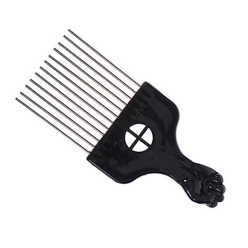 FRCOLOR 1Stk Harke Haarbürste schwarze Faust Afro Pick Haare kämmen Haarpickel entwirren Styling-Haarbürste haarbürsten Kamm Kämme für Männer breite Haarbürste Boutique Stahlnadel Mann von FRCOLOR