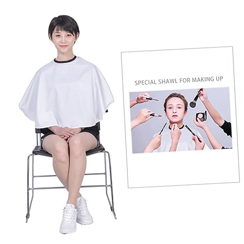 FRCOLOR 1stk Haarschneidetuch Friseurumhang Für Frisierumhänge Friseurschürze Friseur Tuch Abdeckung Friseurkleid Haarumhang Haar Umhänge Robe Für Männer Weiß Kosmetik Mann Haarschnitt-set von FRCOLOR