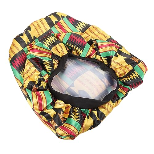 FRCOLOR Mädchen Schlafmütze 2-Lagige Duschhaube aus Satinstoff Komfortable Haube für Farbenfrohes Muster für Nachtpflege von FRCOLOR