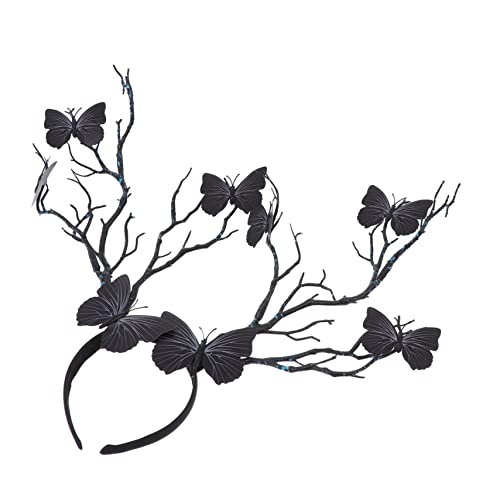 FRCOLOR 1Stk Schmetterlings-Geweih-Stirnband Kopfbedeckung Halloween-Hirsch-Haarband Horn halloween haarschmuck halloween kopfschmuck Haarpflegezubehör Halloween-Kopfschmuck Plastik Black FRCOLOR 1Stk Schmetterlings-Geweih-Stirnband Kopfbedeckung Halloween-Hirsch-Haarband Horn halloween haarschmuck halloween kopfschmuck Haarpflegezubehör Halloween-Kopfschmuck Plastik Black von FRCOLOR