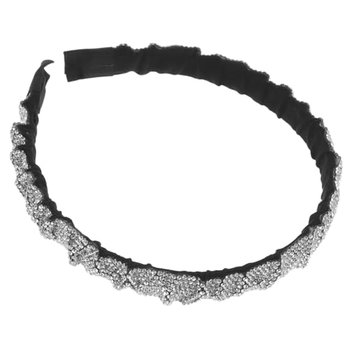 FRCOLOR Stylisches Strass Haarband Für Mädchen Kopfbedeckung Für Frauen Langlebiges Flanell Hochzeits Und Party Haarschmuck Vielseitig Kombinierbar von FRCOLOR