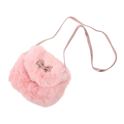 FRCOLOR Tasche Für Mädchen Umhängetasche Aus Plüsch Tragbare Aufbewahrungstasche Für Junge Mädchen Schöne Schultertasche Praktisches Design Für Alltag Und Ausflüge von FRCOLOR