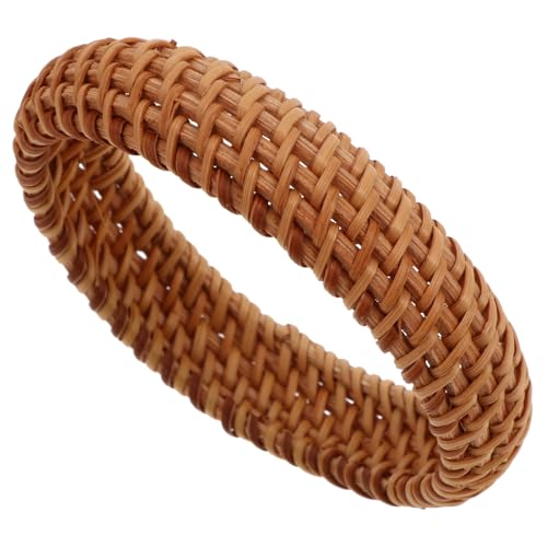 FRCOLOR 1stück Handgewebtes Rattanarmband Für Damen Leichtes Boho-inspiriertes Bangle Für Strandurlaube Und Besondere Anlässe Handgemacht Natürlichem Material von FRCOLOR