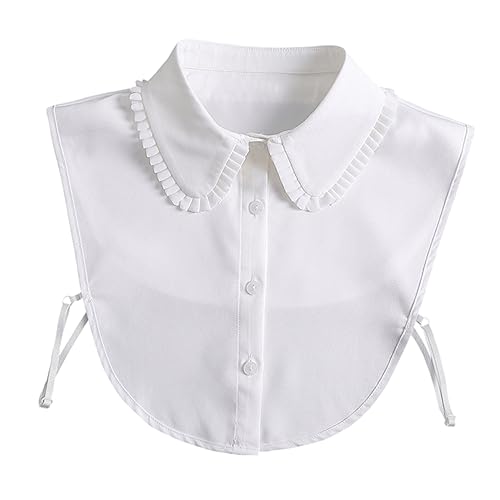 FRCOLOR 1Stück Damen Faux Chiffon Abnehmbarer Vielseitiges Kostümzubehör für Blusen Kleider Pullover für Partys Hochzeiten Freizeitveranstaltungen von FRCOLOR
