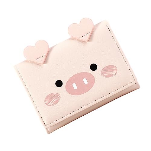 FRCOLOR 1Stück Dreifach Gefaltete PU Geldbörse Für Damen Geldtasche Im Cartoon Design Hochwertiges Langlebiges Material Kompakt Leicht Für Frauen von FRCOLOR