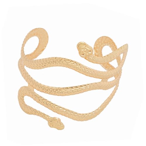 FRCOLOR Metal Armreifen Für Männer Schlangenform Metall Armschmuck Stilvolle Punk Armschmuck Langlebiges Material Geeignet Zum Verschenken Passt Zu Verschiedenen Outfits von FRCOLOR