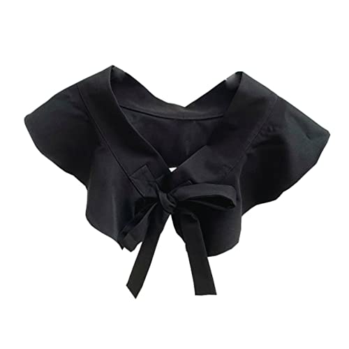 FRCOLOR 1Stück Falscher für Damen Eleganter Blusenkragen mit Rüschen Vielseitig für Sommer Herbst Winter Hochwertigem Strickmaterial Einfach zu Reinigen Schnell von FRCOLOR