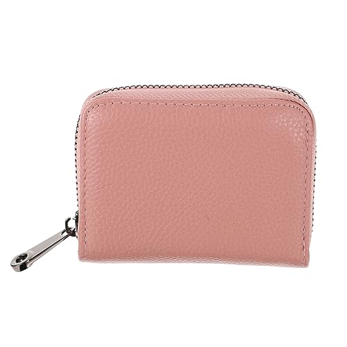 FRCOLOR 1Stück Karten Geldbörse RFID Sicher PU mit Reißverschluss Kartenfächer Praktische Schutzhülle für Kreditkarten Bargeld für Herren Damen von FRCOLOR