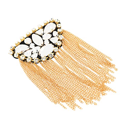 FRCOLOR 1Stück Kreatives Schulterabzeichen Metall mit Quaste Brosche für Besondere Anlässe Mode Hochwertige Langlebig Farbecht von FRCOLOR