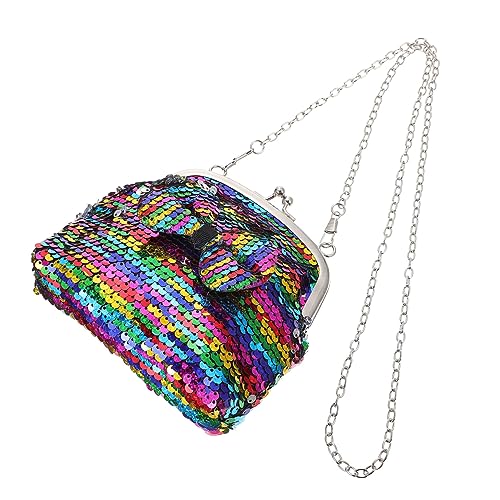 FRCOLOR Glitzer Geldbörse Schultertasche für Mädchen Dekorative Aufbewahrungstasche Messenger Tasche Robuste und Langlebige Handtasche Organizer für Karten und Schlüssel FRCOLOR Glitzer Geldbörse Schultertasche für Mädchen Dekorative Aufbewahrungstasche Messenger Tasche Robuste und Langlebige Handtasche Organizer für Karten und Schlüssel von FRCOLOR