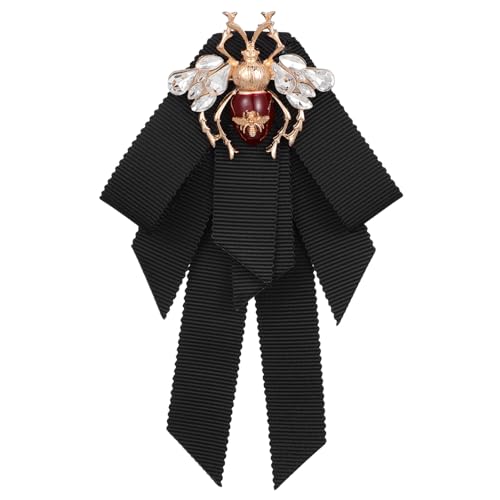 FRCOLOR 1Stück Retro Bienen Bowtie Brosche für Damen Anstecknadel Hochwertiges Material für Kleidung Taschen Jacken Einzigartiges Bienendesign für Stilvolle von FRCOLOR