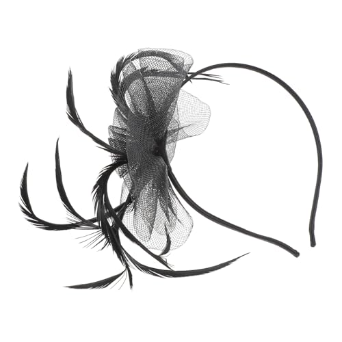 FRCOLOR 1pc Mesh Stirnband Für Dance Party Kopfschmuck Braut Fascinator Hut Mama von FRCOLOR