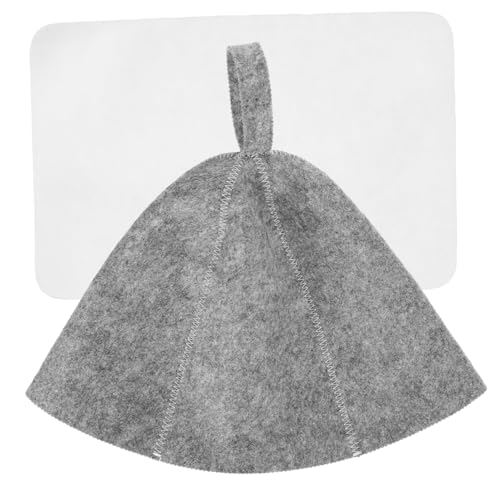 FRCOLOR Sauna Hut Aus Filz Für Herren Badehut Saunahut Bequemer Hut Zum Schutz Von Kopf Und Haaren in Spa Und Sauna von FRCOLOR