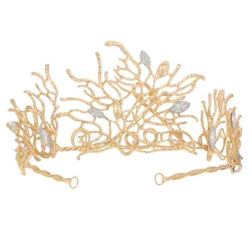 FRCOLOR 1stk Brautkrone Kristall Tiara Strass Braut Strass Festzug Prinzessin Stirnband Braut Haarband Barocker Stil Strass-königin Prinzessin Tiara Schmuck Legierung Brautjungfer Opal von FRCOLOR