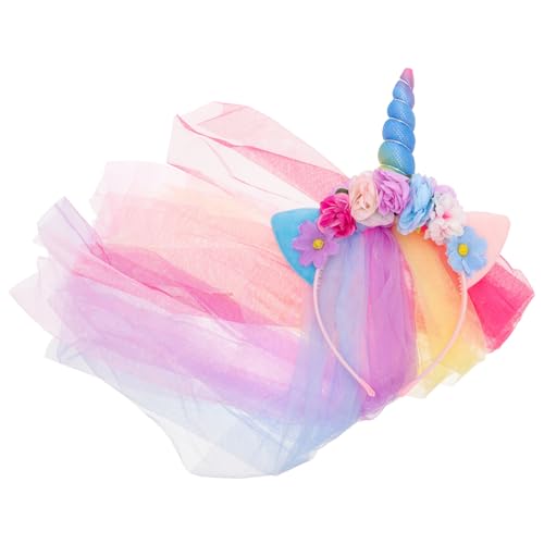 FRCOLOR 1stk Haarreifen Für Mädchen Blumen Stirnband Weihnachts-haarschmuck Schleier-stirnband Halloween-kopfschmuck Outfits Für Mädchen Haarschmuck Für Kinderkostüme Kinderkopf von FRCOLOR