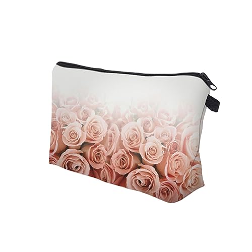 FRCOLOR 1stk Kulturbeutel Für Damen Handtasche Für Damen Makeup Tasche Damen Kosmetiktasche Damen Kulturbeutel Damen Schminktasche Damen Clutch Geldbörse Rose Fräulein Wäschesack von FRCOLOR