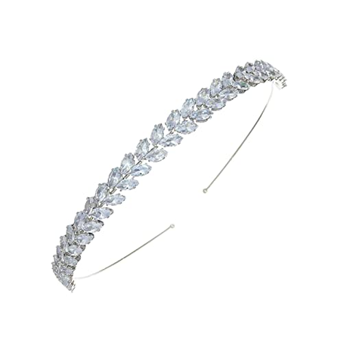 FRCOLOR 1stk Stirnband Aus Zirkon Quaste Dekorativer Kopfbügel Trendig Kopfbedeckung All-match Head Hoop Paillette Kette Temperament Kopf Reifen Strass Haarband Legierung Silver von FRCOLOR