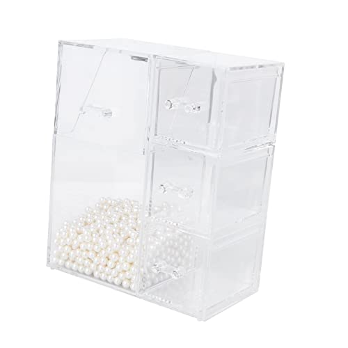 FRCOLOR 1stück Make-up Pinsel Aufbewahrungsbox Mit Staubschutz Multifunktionale Kosmetik-organizer Mit Design Für Schreibtisch Und Badezimmer Weiße Perle Große Kapazität von FRCOLOR
