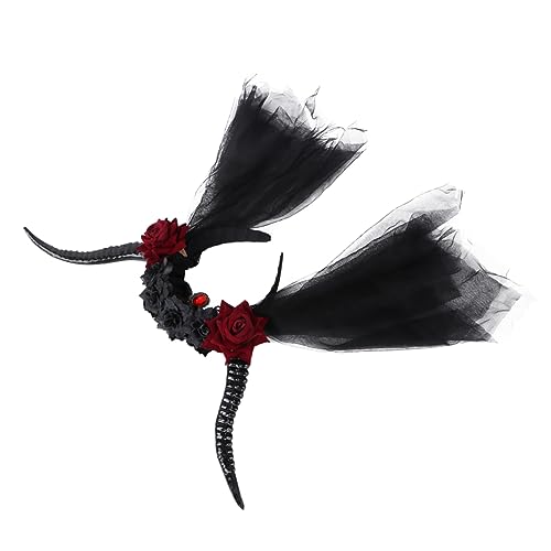 FRCOLOR 1stück Steampunk Haarschmuck Mit - Teufelshörner Gothic Haarreif Für Halloween Und Kostümpartys Einzigartiger Retro Look Für Und Mädchen von FRCOLOR