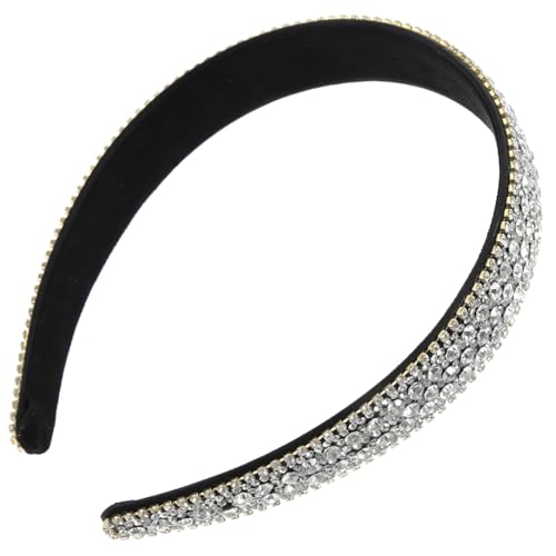 FRCOLOR 2 Flapper Accessoires Für Damen Elegante Stirnbänder Für Damen Juwelenbesetzte Stirnbänder Diamant Stirnband Haarschmuck Für Damen Stirnbänder Funkelndes Braut Stirnband von FRCOLOR