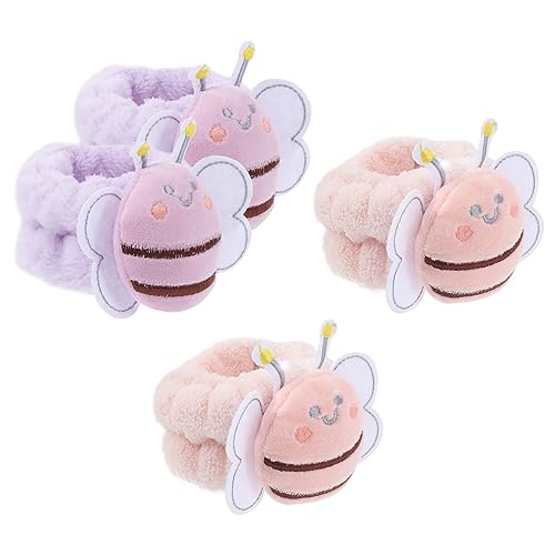 FRCOLOR Schickes Und Modisches Gesichtswascharmband Flanell-armbänder Für Frauen Und Tragbar Für Mädchen Und Spa von FRCOLOR