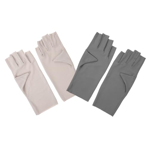 FRCOLOR 2paare Uv-handschuhe Für Maniküre Schutzhandschuhe Gegen Uv-strahlung Geeignet Für Gel-nagellampen Und Nagelkunst Aus Sicherem Material Gefertigt Bequem Zu Tragen Und Praktisch von FRCOLOR