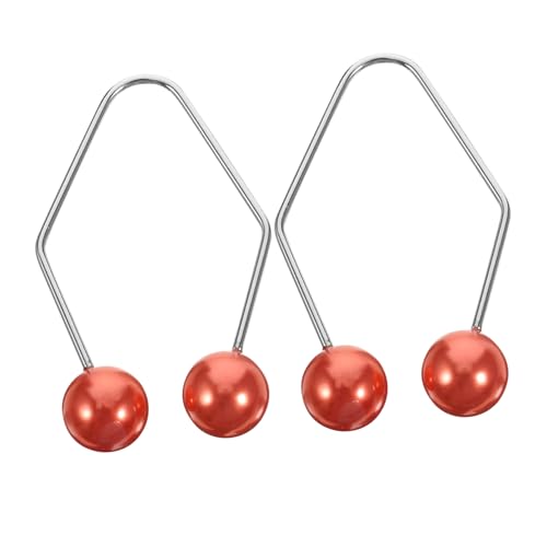 FRCOLOR 2 Paar Grübchentrainer Gesichtslifting-Tool Clip zum Formen von Grübchen gefälscht bescherung weihnachten weihachtsgeschenk werkzeug Daumenprävention Beißhandschuh Legierung rot von FRCOLOR
