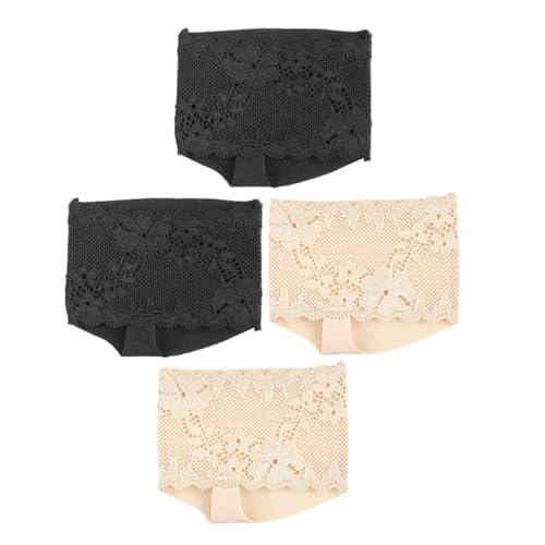 FRCOLOR 2paare Offene Zehensocken Damen Mit Rutschfestem Design Und Cloud Baumwollpolster Für Komfort Und Unterstützung Atmungsaktive Unsichtbare Halbsocken Für High Heels Und Sandalen von FRCOLOR