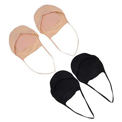 FRCOLOR 2paare Halbsocken Für Damen High Heel Socken Zehensocken Fersensocken Socken Für Flache Schuhe Atmungsaktiv Bequem Waschbar Täglicher Gebrauch von FRCOLOR
