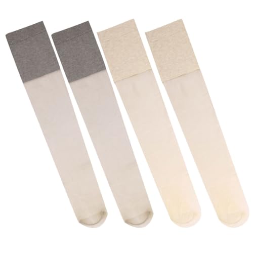 FRCOLOR 2 Paar sport socks Lange Strümpfe Lange Thigh-High-Strümpfe oberschenkelhohe strümpfe Overknee-Socken für Mädchen Hose Frauen Damen Overknee Socken lange Overknee-Strümpfe Elasthan von FRCOLOR