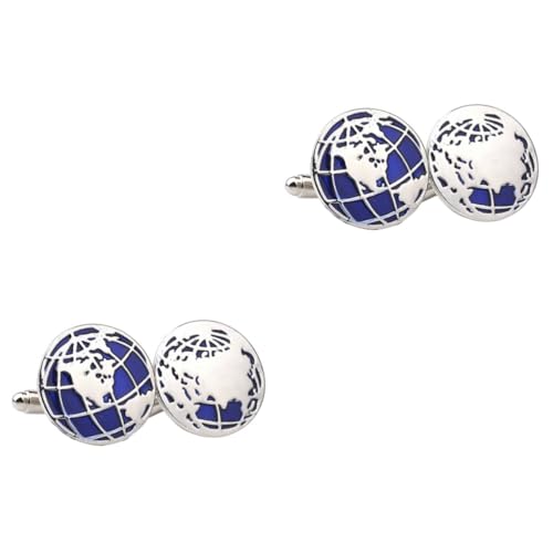 FRCOLOR 2 Paare Manschettenknöpfe für Männer Smokingstollen hochzeitsgeschenk Hemdärmelverzierung Männer Schmuck Manschettlink Manschette Links Business Wedding Zinklegierung Blau FRCOLOR 2 Paare Manschettenknöpfe für Männer Smokingstollen hochzeitsgeschenk Hemdärmelverzierung Männer Schmuck Manschettlink Manschette Links Business Wedding Zinklegierung Blau von FRCOLOR