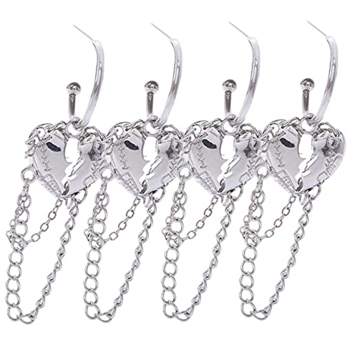 FRCOLOR 2paare Kettenohrringe Mit Herzanhänger Tropfenohrringe Für Frauen Kreativer Ohrschmuck Aus Hochwertigem Material Modisches Accessoire Für Alltag Und Anlässe von FRCOLOR