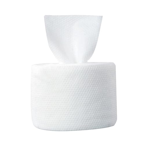 FRCOLOR 2 Rollen Gesichtswaschtuch Make-up-Entferner-Tuch Handtücher Gazekompressen Make-up Wattepads Verbandpads aus Vliesstoff gesicht handtuch cleaning cloth reinigungstuch Weiß von FRCOLOR