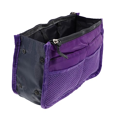 FRCOLOR 2 STK Handtaschenfutter Beuteleinlage Aus Nylon Kosmetische Stützeinlage Kleiner Herren Rucksack Handtascheneinsatz Make-up-Taschen-Organizer-Einsatz Reisen Südkorea Violett Netz von FRCOLOR