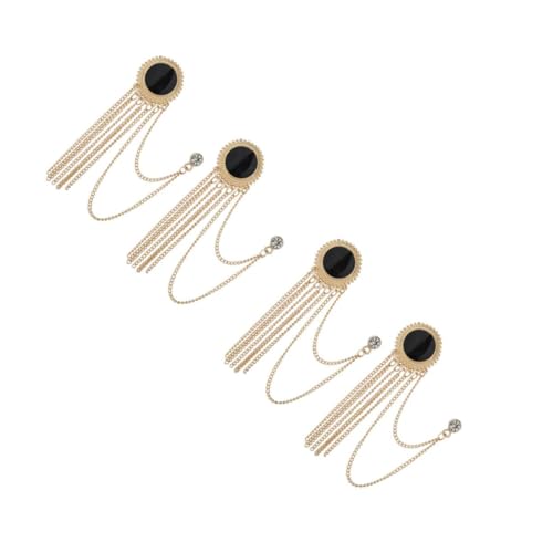 FRCOLOR 2 Sätze Anstecknadel Für Herren Tassel Brosche Für Anzüge Accessoire Für Formelle Anlässe Einzigartiges Design 2 Stücke * 2 von FRCOLOR