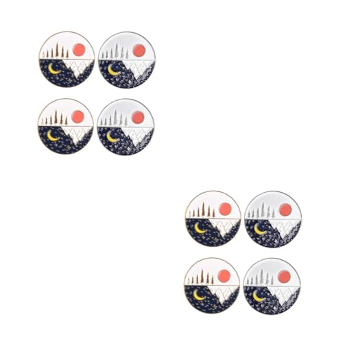 FRCOLOR 2 Sätze Broschen Für Damen Kreative Abzeichen Für Kleidung Hochwertige Langlebige Broschen Im Einzigartigen Design Für Frauen 4 Stücke * 2 von FRCOLOR