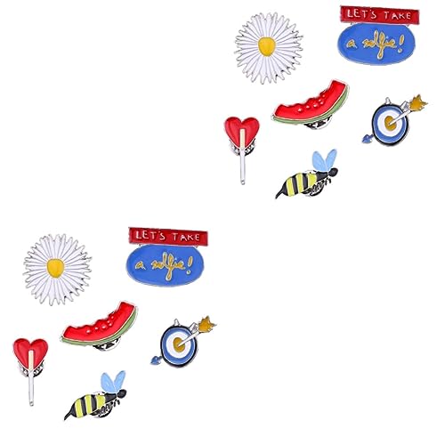FRCOLOR 2 Sätze Cartoon Brosche Anstecknadeln Bienen Daisy Herz Wassermelonen Design Für Kleidung Taschen Hüte Leichtes Langlebiges Material Besondere Anlässe 6 Stück * 2 FRCOLOR 2 Sätze Cartoon Brosche Anstecknadeln Bienen Daisy Herz Wassermelonen Design Für Kleidung Taschen Hüte Leichtes Langlebiges Material Besondere Anlässe 6 Stück * 2 von FRCOLOR