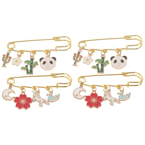 FRCOLOR 2 Sätze Cartoon Brosche Knopf Schnallen Gürtel Frau Spanner Kleidung Broschen Hose Brosche Kleidersicherheitsbrosche Legierung 2 Stück * 2 von FRCOLOR