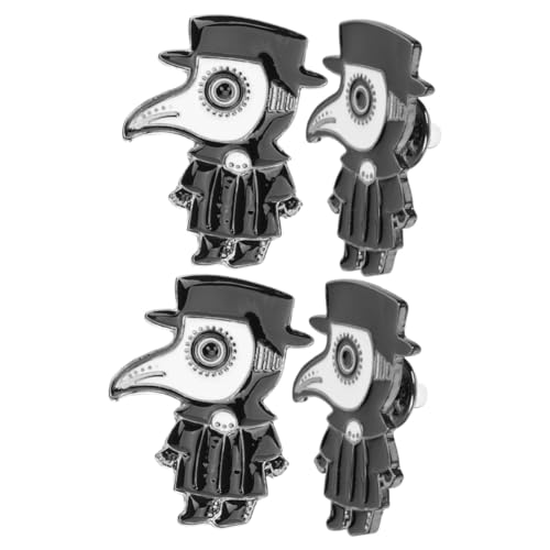 FRCOLOR 2 Sätze Doctor Broschen Schwarzer Emaillestift Vielseitiger Anstecker Für Kleidung Schals Rucksäcke Punkiger Für Verschiedene Anlässe 2 Stück * 2 von FRCOLOR