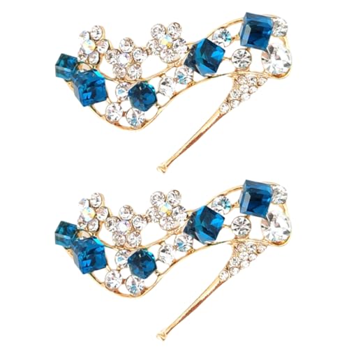 FRCOLOR 2 Sätze Farbige High Heel Abzeichen Broschen Für Schuhe Handtaschen Kleidung Für Hochzeiten Partys Ausflüge Leicht Tragbar Kreative Modeaccessoires 2 Stück * 2 von FRCOLOR